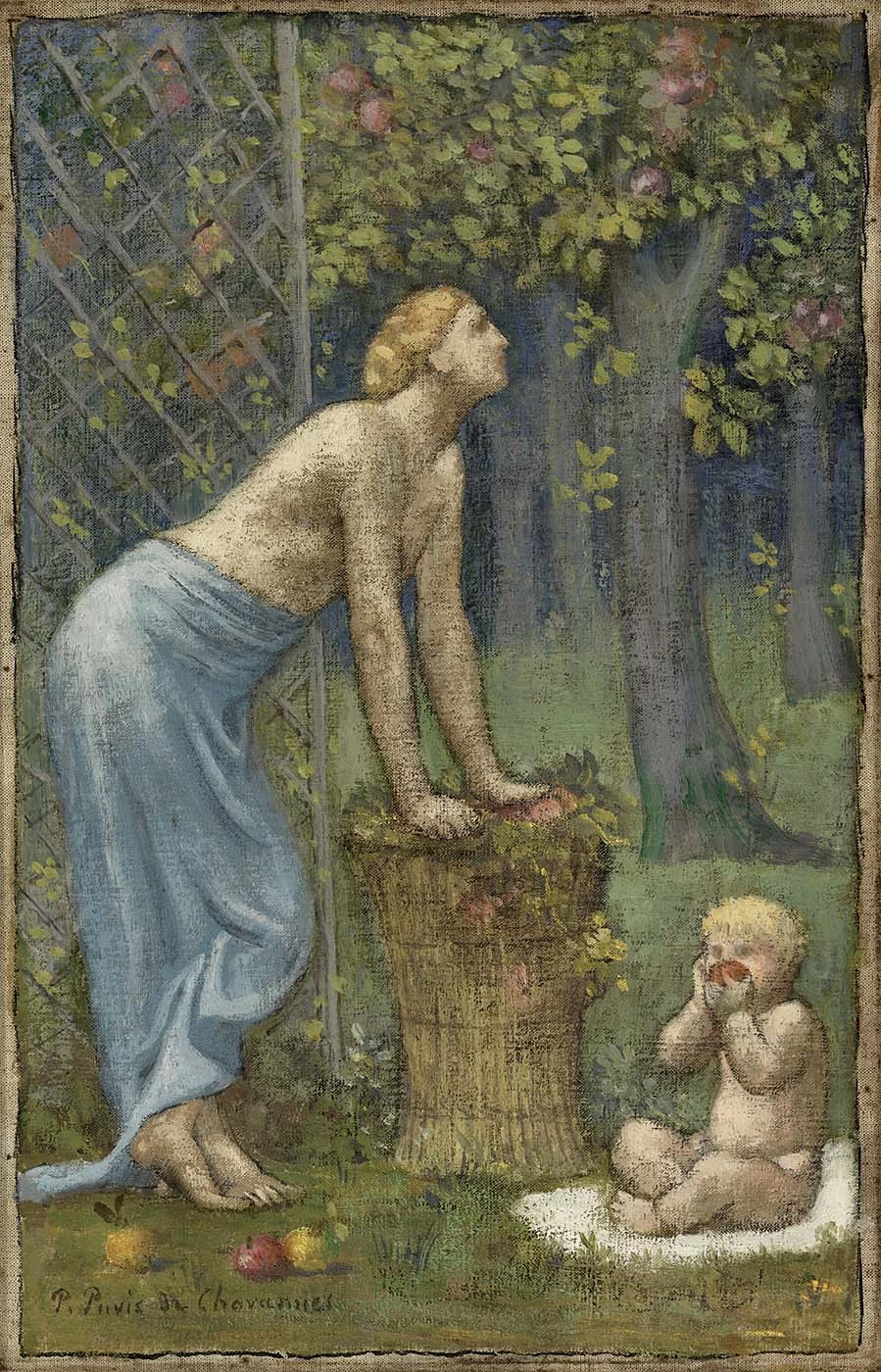 Pierre Puvis de Chavannes - La raccolta delle mele, Smithsonian American Art Museum